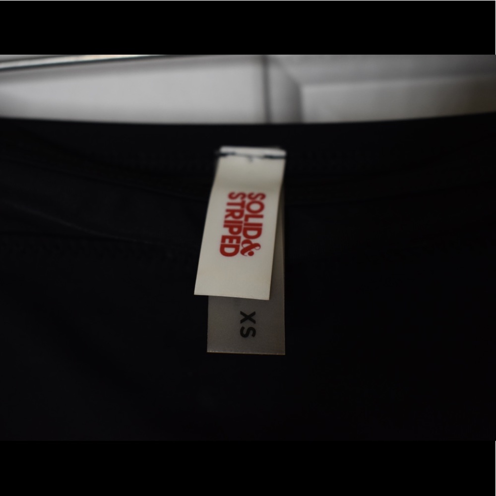 Solid & Striped Black One Piece Bathingsuit - image 7